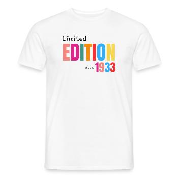 Limited edition Made in 1933 - Men's T-Shirt - white - Front - AI Model Male 178 dark (178cm)