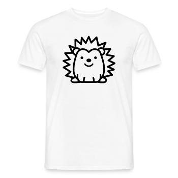 Igel - Männer T-Shirt - Weiß - Vorne - AI Model Male 178 dark (178cm)