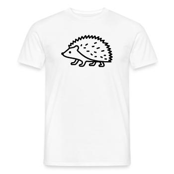 Igel - Männer T-Shirt - Weiß - Vorne - AI Model Male 178 dark (178cm)