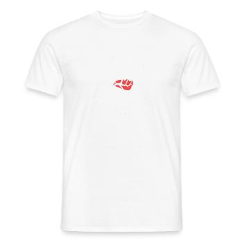 Liberals against Republicans - Antifascist Tee - Men's T-Shirt - white - Front - AI Model Male 178 dark (178cm)