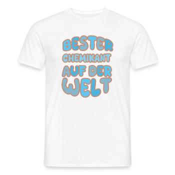 Gift for Chemical Technician - Men's T-Shirt - white - Front - AI Model Male 178 dark (178cm)