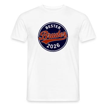 Best Brother 2026 - Birthday Brother - Men's T-Shirt - white - Front - AI Model Male 178 dark (178cm)