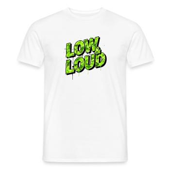 Low & Loud Auto Tuning Scene Design - Men's T-Shirt - white - Front - AI Model Male 178 dark (178cm)