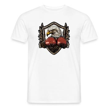 Eagle Boxer MMA - T-shirt homme - blanc - Devant - AI Model Male 178 dark (178cm)