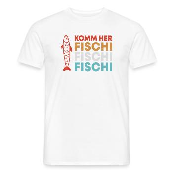 Diction de pêche à la pêche - T-shirt homme - blanc - Devant - AI Model Male 178 dark (178cm)