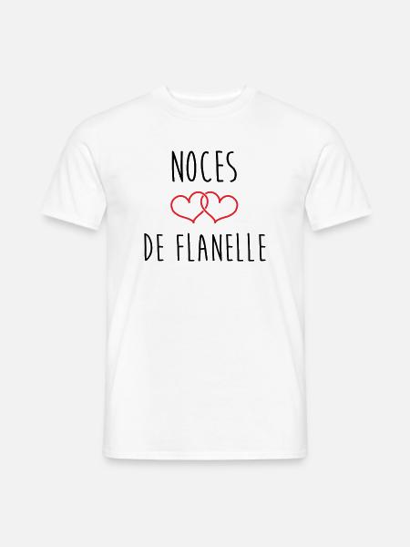 Flannel-Hochzeit – 43 Jahre Ehe - Männer T-Shirt - Weiß