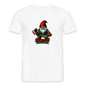 Nain maléfique, gnome sombre, gnome gothique, gnome drôle - T-shirt homme - blanc - Devant - AI Model Male 178 dark (178cm)