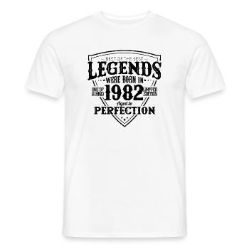 1982 44 Year Anniversary Gift - Legends - Men's T-Shirt - white - Front - AI Model Male 178 dark (178cm)