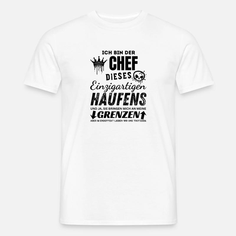 Chef des einzigartigen Haufens Chef Geschenk - Männer T-Shirt - Weiß