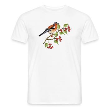 Colorful bird - Men's T-Shirt - white - Front - AI Model Male 178 dark (178cm)