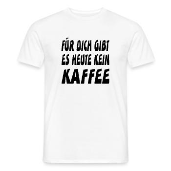 Coffee - Men's T-Shirt - white - Front - AI Model Male 178 dark (178cm)