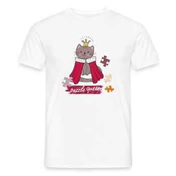 Reine des Puzzles - T-shirt homme - blanc - Devant - AI Model Male 178 dark (178cm)