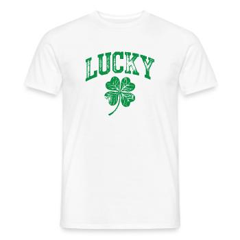 Lucky Shamrock Arch - Männer T-Shirt - Weiß - Vorne - AI Model Male 178 dark (178cm)