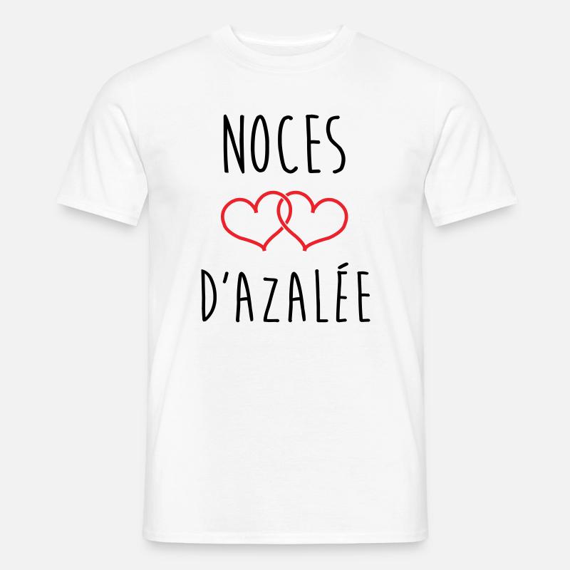 Azaleas Hochzeit 57 Jahre Ehe - Männer T-Shirt - Weiß