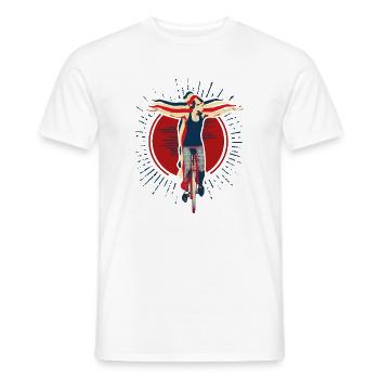 Einrad | Unicycling Freestyle - Männer T-Shirt - Weiß - Vorne - AI Model Male 178 dark (178cm)