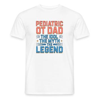Pediatric OT Dad The Idol The Pediatric Therapist - Men's T-Shirt - white - Front - AI Model Male 178 dark (178cm)