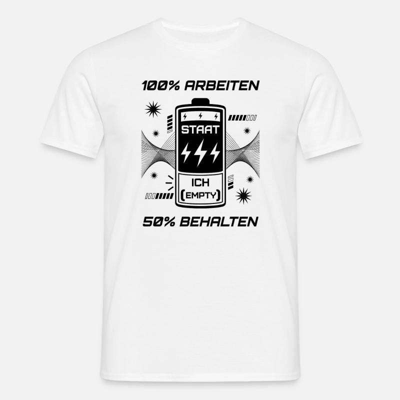 100% Work 50% Keep - Men's T-Shirt - white