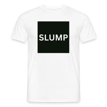 Slump Bold Text on Black - Men's T-Shirt - white - Front - AI Model Male 178 dark (178cm)