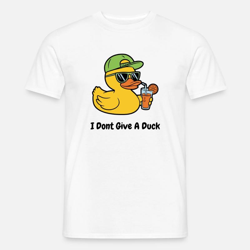 Zero Ducks Given – Cool Duck Funny Shirt - Männer T-Shirt - Weiß