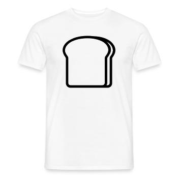Toast - Männer T-Shirt - Weiß - Vorne - AI Model Male 178 dark (178cm)