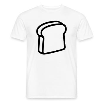 Toast - Männer T-Shirt - Weiß - Vorne - AI Model Male 178 dark (178cm)