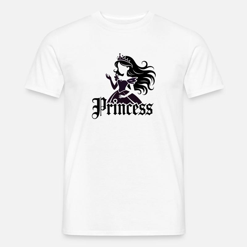 Silhouette della Principessa - T-shirt uomo - bianco
