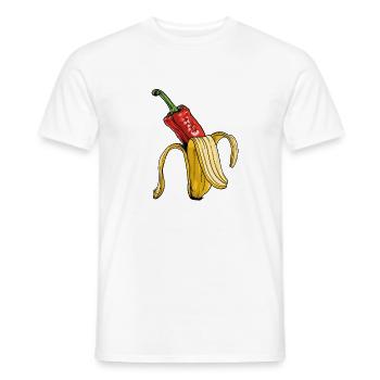 Surreale Pepper-Banane Kunst - Männer T-Shirt - Weiß - Vorne - AI Model Male 178 dark (178cm)