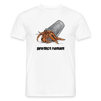 Hermit Crab Garbage - Men's T-Shirt - white - Front - AI Model Male 178 dark (178cm)