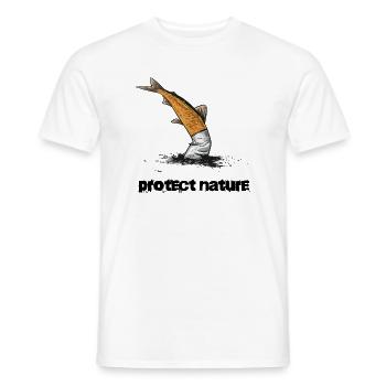 Naturschutz Gewässerschutz Zigarette - Männer T-Shirt - Weiß - Vorne - AI Model Male 178 dark (178cm)