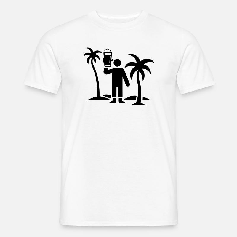 Birra dell'Isola per Festa e Vacanze - T-shirt uomo - bianco