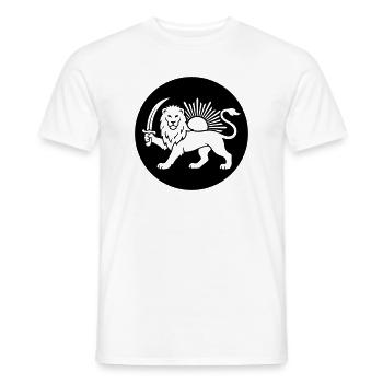 Persian Lion Persia Iran Symbol - Men's T-Shirt - white - Front - AI Model Male 178 dark (178cm)