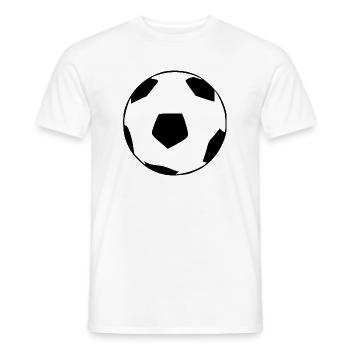 Football - T-shirt homme - blanc - Devant - AI Model Male 178 dark (178cm)