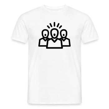 choir - Men's T-Shirt - white - Front - AI Model Male 178 dark (178cm)