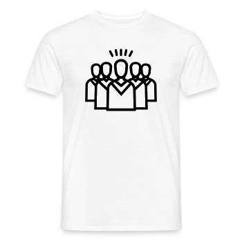 choir - Men's T-Shirt - white - Front - AI Model Male 178 dark (178cm)