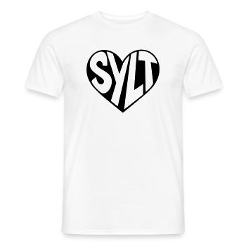 Sylt im Herz - Männer T-Shirt - Weiß - Vorne - AI Model Male 178 dark (178cm)