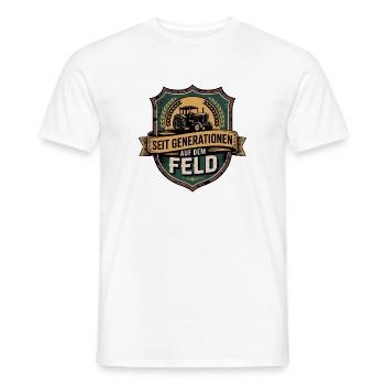  Seit Generationen Auf Dem Feld Traktor Bauer - Männer T-Shirt - Weiß - Vorne - AI Model Male 178 dark (178cm)