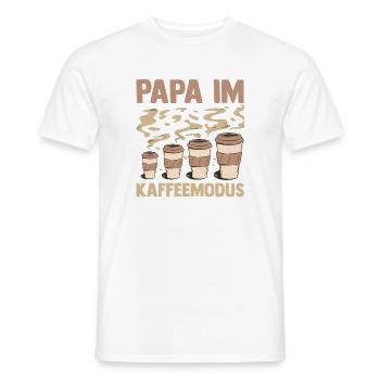 Café, Fête des pères, Papa - T-shirt homme - blanc - Devant - AI Model Male 178 dark (178cm)