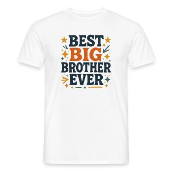 LE MEILLEUR GRAND FRÈRE DE TOUS LES TEMPS - T-shirt homme - blanc - Devant - AI Model Male 178 dark (178cm)