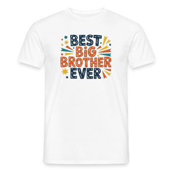 Meilleur Grand Frère de tous les temps - T-shirt homme - blanc - Devant - AI Model Male 178 dark (178cm)