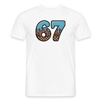 67 Glaces Dip Six Seven Memes - T-shirt homme - blanc - Devant - AI Model Male 178 dark (178cm)