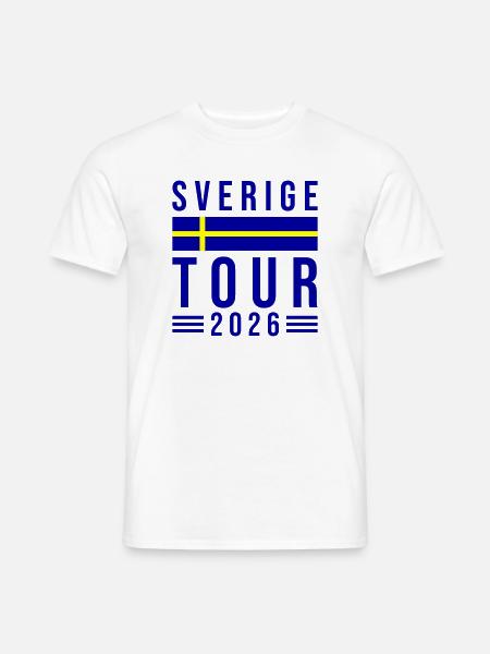 Sverige Tour 2026 - Männer T-Shirt - Weiß