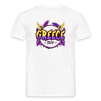 Équipe de la Grèce Colorée - T-shirt homme - blanc - Devant - AI Model Male 178 dark (178cm)