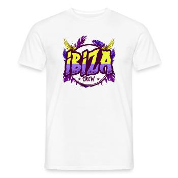 Ibiza Crew Bunt - Männer T-Shirt - Weiß - Vorne - AI Model Male 178 dark (178cm)