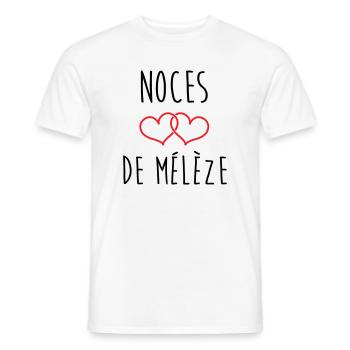 Larch Wedding 69 Jahre Ehe - Männer T-Shirt - Weiß - Vorne - AI Model Male 178 dark (178cm)