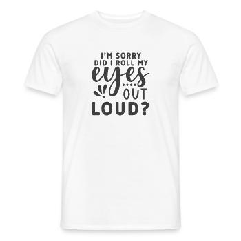Sprüche Shirt für Frauen – Sarkasmus an Geduld aus - Männer T-Shirt - Weiß - Vorne - AI Model Male 178 dark (178cm)