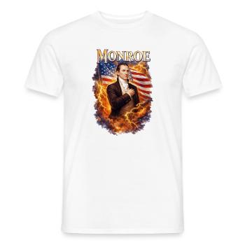 Tempête patriotique de Monroe - T-shirt homme - blanc - Devant - AI Model Male 178 dark (178cm)