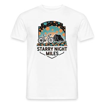 Art Riso de Gravel Night Miles - T-shirt homme - blanc - Devant - AI Model Male 178 dark (178cm)