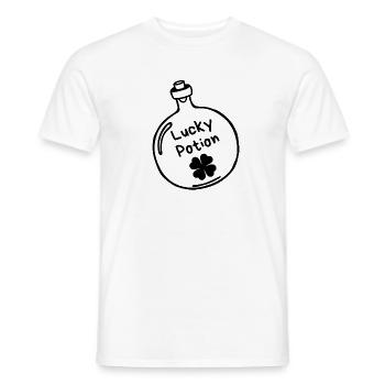 Lucky Potion - T-shirt homme - blanc - Devant - AI Model Male 178 dark (178cm)
