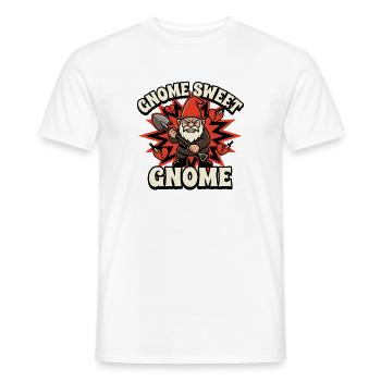 Böser Gnom, Dunkler Gnom, Goth-gnom, Lustiger Gnom - Männer T-Shirt - Weiß - Vorne - AI Model Male 178 dark (178cm)
