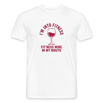 Wein Humor Shirt für Frauen - Männer T-Shirt - Weiß - Vorne - AI Model Male 178 dark (178cm)